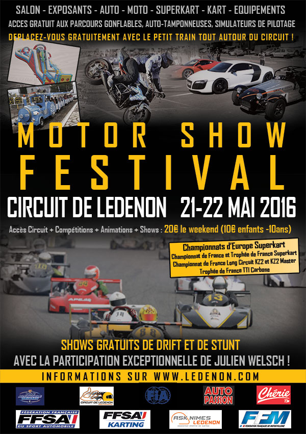 Affiche-Ledenon Motor Show Festival 2016